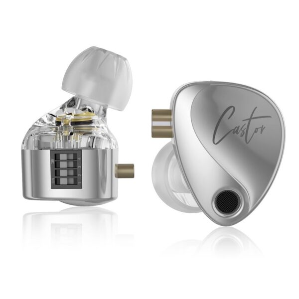 IEMS KZ Castor HiFi Earphone 2DD Dynamic High-end No Microphone