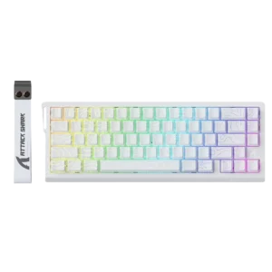 Attack Shark X68he White Topographie 8KHZ